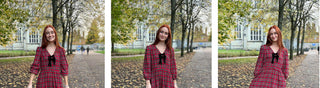 women wearing tartan dress