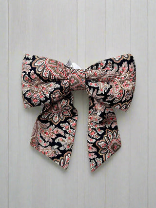 paisley hair bow