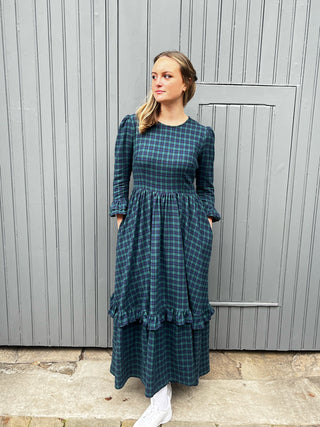 women wearing tartan dress