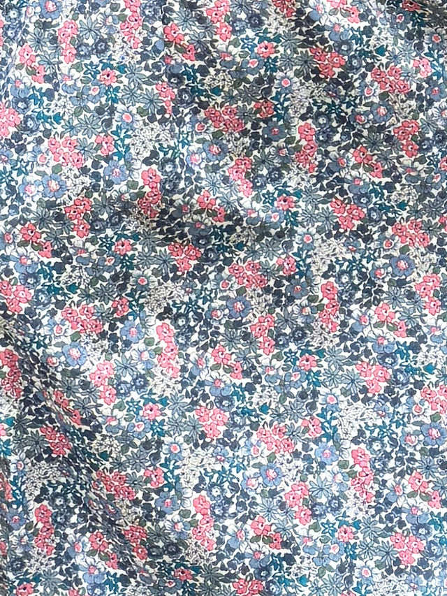 The Well Worn blue printed fabric