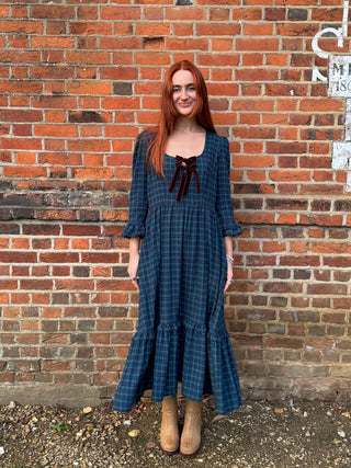 women wearing tartan dress