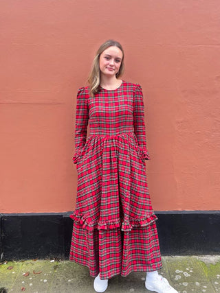 women wearing tartan dress