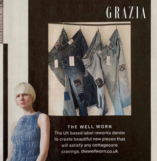 grazia magazine featuring the well worn