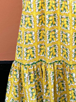 lemon printed skirt 