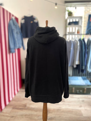 hooded sweatshirt on mannequin back