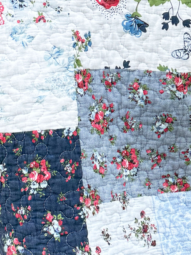 The Well Worn quilted patchwork fabric