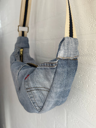 reworked recycled denim bag